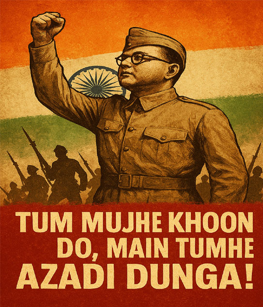 netaji freedom figher poster