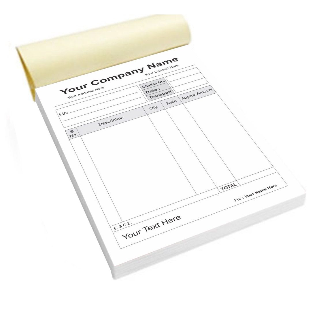 Emo Gallery Custom Bill Book – 21.0 cm x 29.7 cm 120 GSM Paper (Personalized & Print Ready) Emo Gallery Custom Bill Book – 21.0 cm x 29.7 cm 120 GSM Paper (Personalized & Print Ready)
