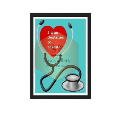Doctor Motivation Wall Frame Poster 12 × 18 inch– Inspirational Quote for Doctors & Medical Professionals