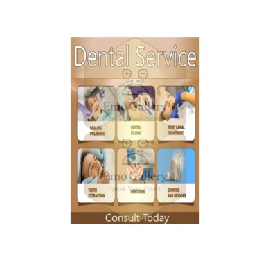 Dental Service Posters for Clinics | Teeth Treatment & Dentist Service Display Posters India