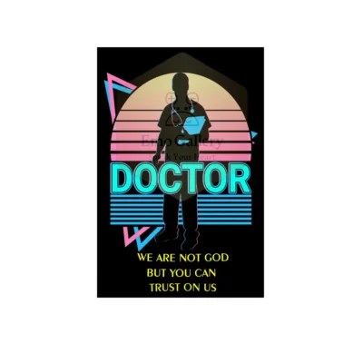 We Are Not God But You Can Trust Us Poster | Motivational Trust Quote Wall Art