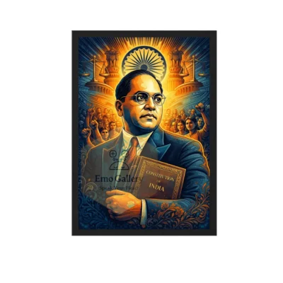 Dr B R Ambedkar wall frame 18x12 inch inspirational Indian leader poster