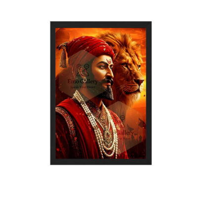Chhatrapati Shivaji Maharaj wall frame inspirational poster for home and office decor