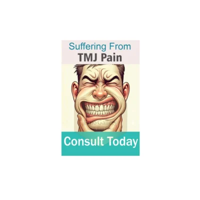 Suffering from TMJ Pain Poster | Dental Clinic Awareness Poster