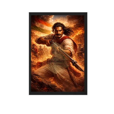 Mangal Pandey Wall Frame 18x12 Inch | Indian Freedom Fighter Poster