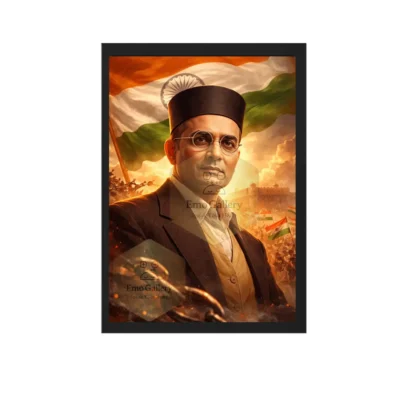 Vinayak Damodar Savarkar 12x18 Inch Wall Frame Patriotic Framed Poster
