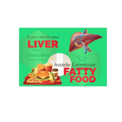 Liver Damage Alert Poster for clinic hospital patient awareness wall decor